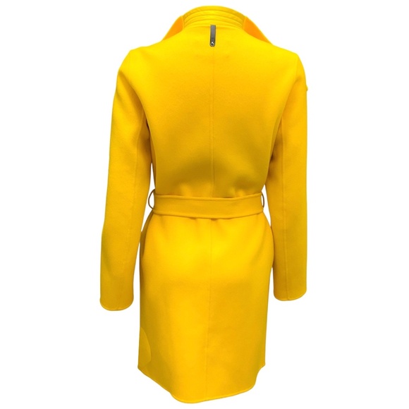 MACKAGE YELLOW LAILA BELTED WOOL COAT - Picture 3 of 4